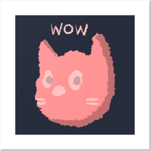 "wow" Cat Posters and Art